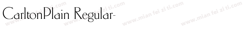 CarltonPlain Regular字体转换